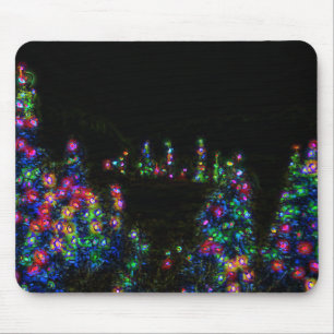 Tapis de souris Lumières de l'arbre