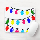 Tapis De Souris Lumières de Noël (Avec souris)