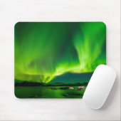 Tapis De Souris Luminaires nordiques d'Islande (Avec souris)