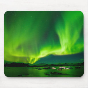 Tapis De Souris Luminaires nordiques d'Islande