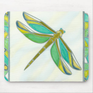 Tapis De Souris Lumineuse libellule Pastel par Vanna Lam