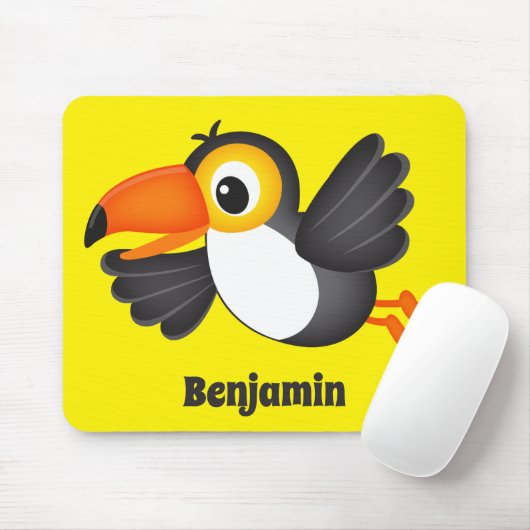 Tapis De Souris Lumineux Volant Toucan Jaune Souris Pad (Avec souris)