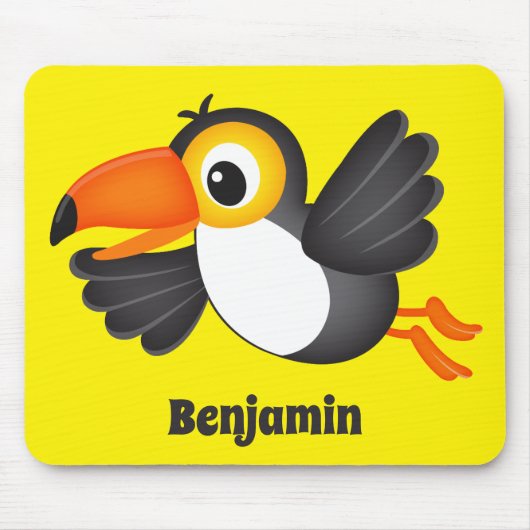 Tapis De Souris Lumineux Volant Toucan Jaune Souris Pad (Devant)
