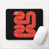 Tapis De Souris Lunar New Year 2025 - Year Of The Snake (Avec souris)