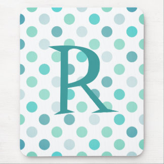 Tapis de souris lunatique de monogramme