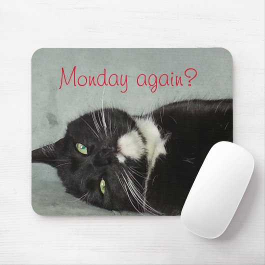Tapis De Souris Lundi encore ? Mousepad (Avec souris)