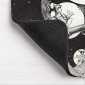 Tapis De Souris Lune céleste ciel Univers Dieu Nuit Illustration (Coin)