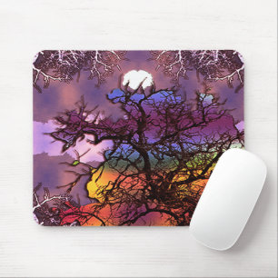 Tapis De Souris Lune dans les arbres.....