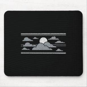 Tapis De Souris Lune d'Halloween rétro Stormy