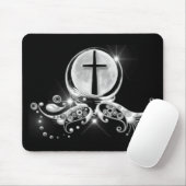 Tapis De Souris Lune et croix (Avec souris)