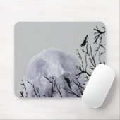 Tapis De Souris Lune et oiseaux (Avec souris)