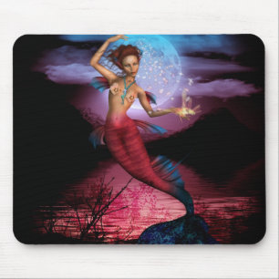 Tapis De Souris Lune magique Mousepad de sirène