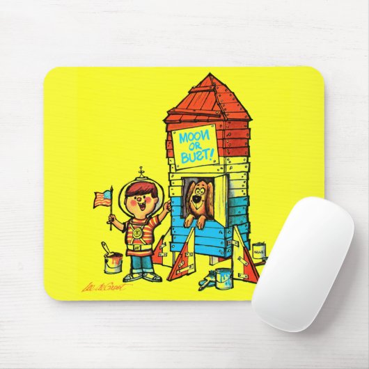 Tapis De Souris Lune ou buste ! (Avec souris)