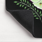 Tapis De Souris Lune Papillon Éthéré Vert Mystique Céleste (Coin)