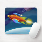 Tapis De Souris Lune Rocket (Avec souris)