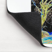 Tapis De Souris Lune rouge se lève (Coin)