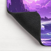Tapis de souris Lune Tempête Violette – Édition Mi (Coin)