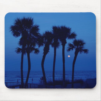 Tapis De Souris Lune tropicale Mousepad de palmier de Daytona