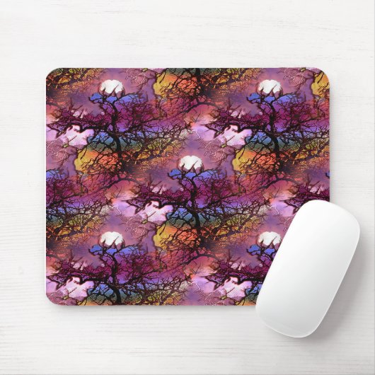 Tapis De Souris Lunes dans les arbres.... (Avec souris)