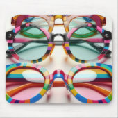 Tapis De Souris Lunettes amusantes funky (Devant)