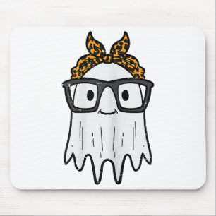Tapis De Souris Lunettes de fantôme d'Halloween mignonnes