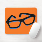 Tapis De Souris Lunettes de nerd cool (Avec souris)
