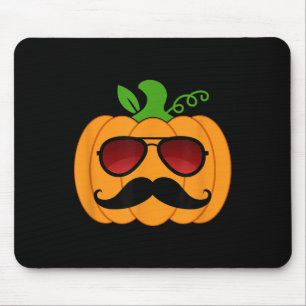 Tapis De Souris Lunettes de soleil drôles de moustache de citrouil