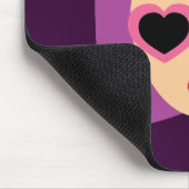 Tapis De Souris Lunettes de soleil du coeur (Coin)