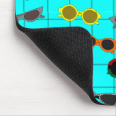 Tapis De Souris Lunettes de soleil modernes du milieu du siècle (Coin)