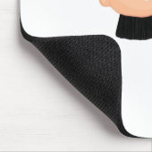 Tapis De Souris Lunettes et visage avec la moustache (Coin)