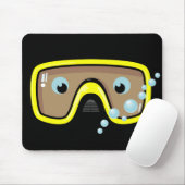 Tapis De Souris Lunettes jaunes (Avec souris)