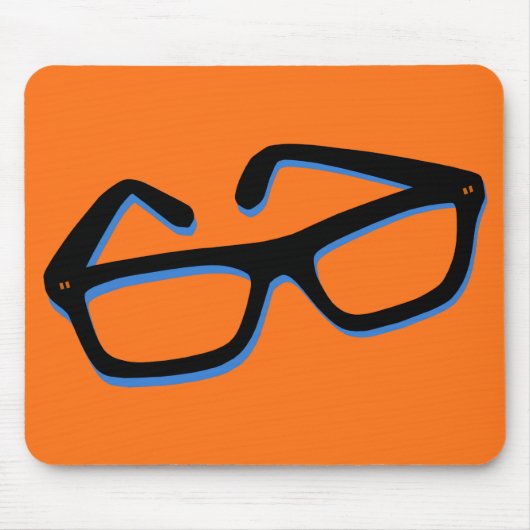 Tapis De Souris Lunettes Nerd cool (Devant)
