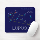 Tapis De Souris Lupus de constellation de l'hémisphère sud (Avec souris)