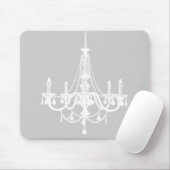 Tapis De Souris Lustre blanc et gris chic (Avec souris)