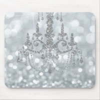Lustre glamour bokeh pailleté argenté blanc scinti