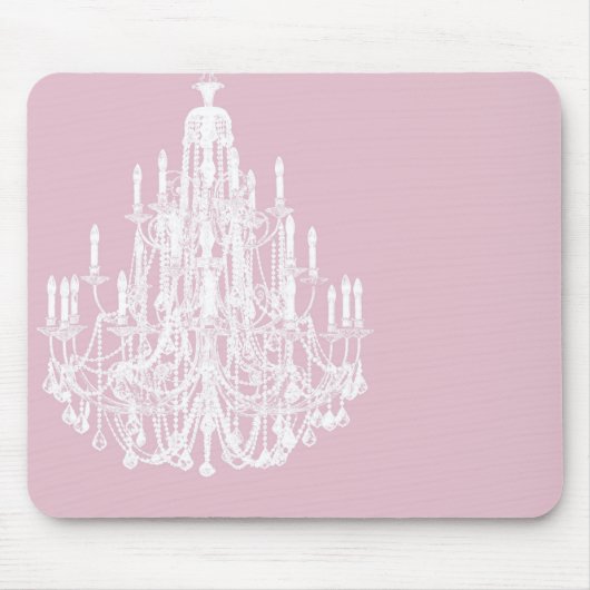 Tapis De Souris Lustre rose Chic (Devant)