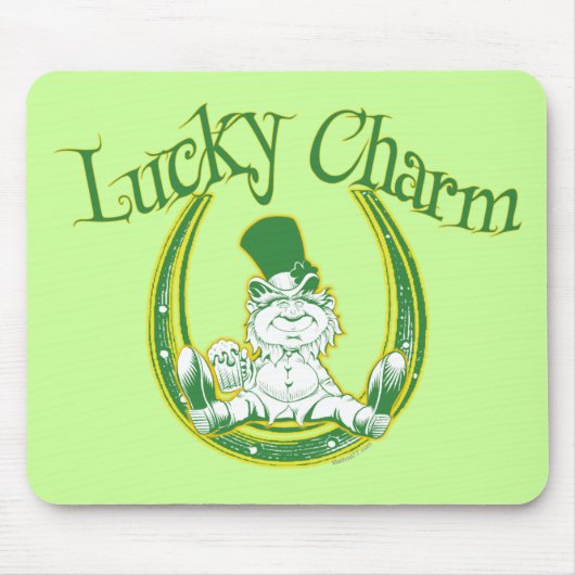 Tapis De Souris Lutin chanceux Mousepad de charme (Devant)