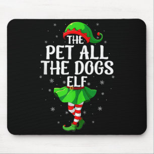 Tapis De Souris Lutin de Noël pour Femmes Filles qui Aiment Tous L