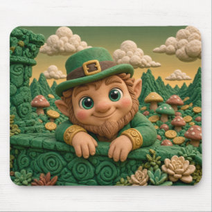 Tapis De Souris Lutrin de bébé Leprechaun, mythique
