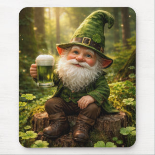 Tapis De Souris Lutrin irlandais avec bière verte