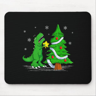 Tapis De Souris Lutte drôle est vrai dinosaure T-rex Dino Noël