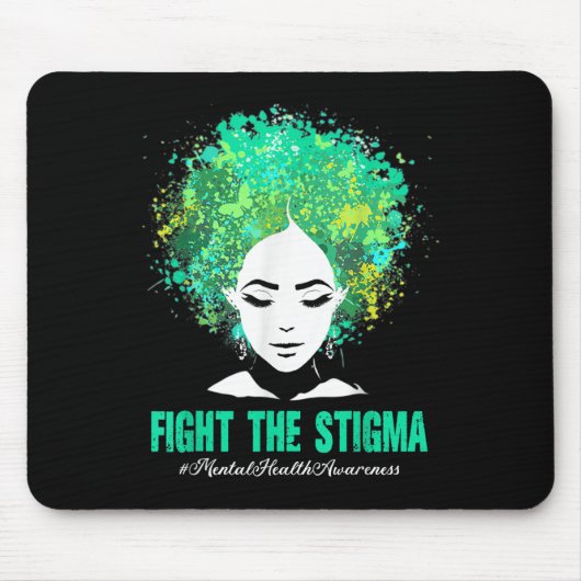 Tapis De Souris Lutter Contre La Stigma Mois De Sensibilisation À (Devant)