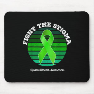 Tapis De Souris Lutter contre la stigmatisation, le Ruban vert, la