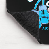Tapis De Souris Lutter contre le papillon bleu de sensibilisation (Coin)
