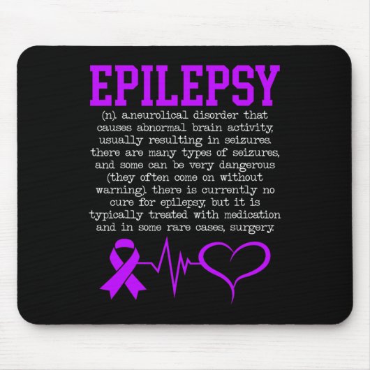 Tapis De Souris Lutter contre l'épilepsie Épileptique Mois de sens (Devant)