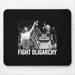 Tapis De Souris Lutter Contre L'Oligarchie Bernie Sanders Et Aoc N