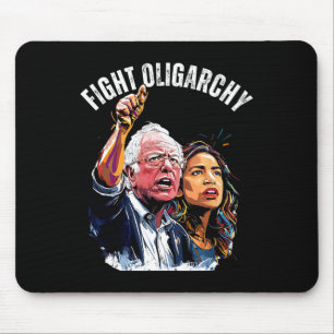 Tapis De Souris Lutter Contre L'Oligarchie Bernie Sanders Et Aoc N