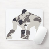 Tapis De Souris Lutteurs en Mongolie (Avec souris)