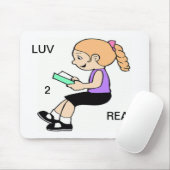TAPIS DE SOURIS LUV 2 LIRE (Avec souris)