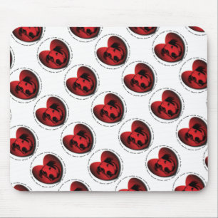 Tapis De Souris Luv-A-Bull American Bulldog Pit Bull Heart